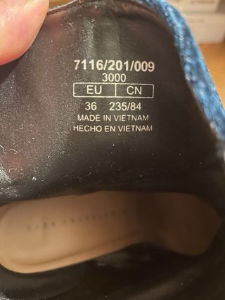 Botines terciopelo azul Zara