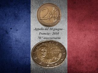 Moneta 2 euro 70 Ans Appel 18 Juin 2010