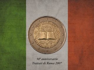 Moneta 2 euro - 50 anni trattati di Roma 2007