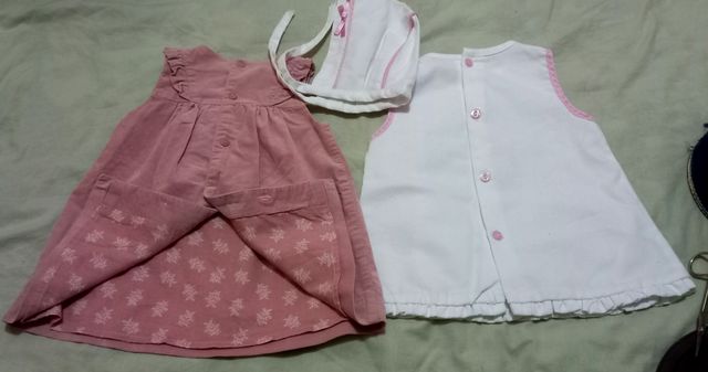 Lote vestidos bebe 9 meses