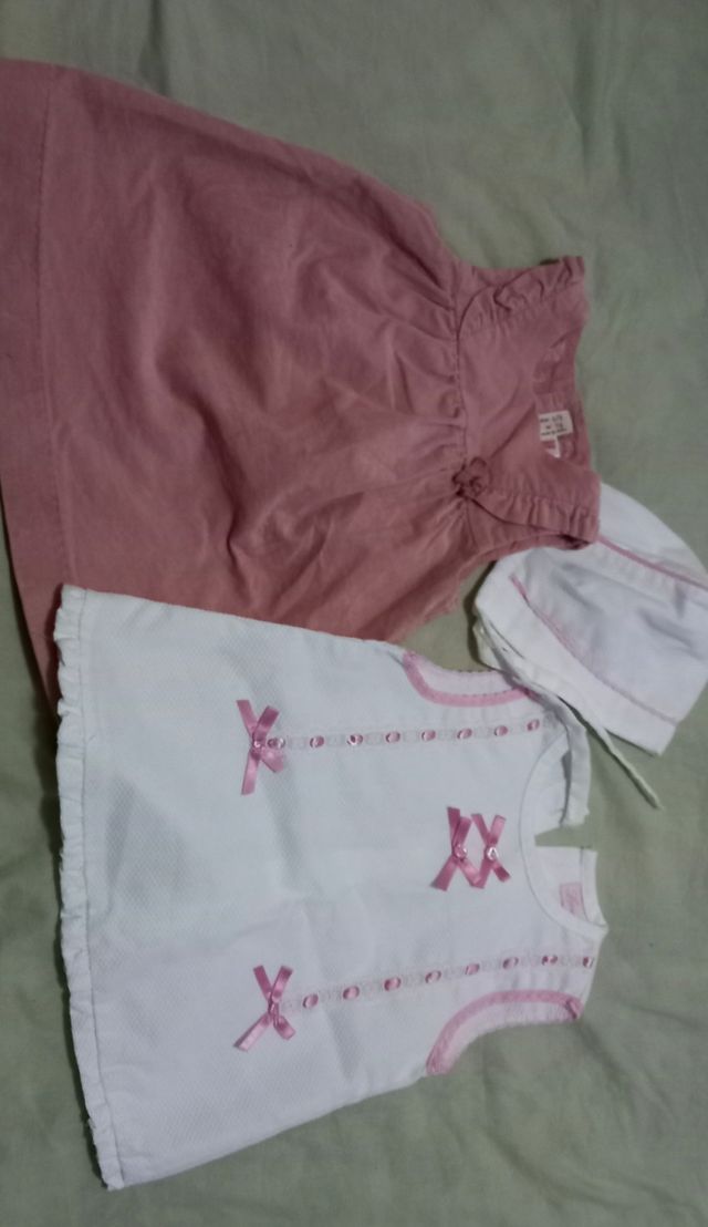 Lote vestidos bebe 9 meses