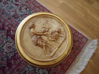 Precioso cuadro en relieve de madera