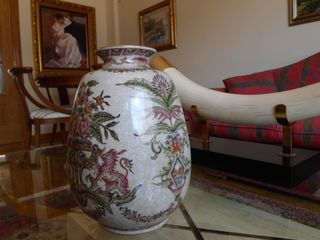 Jarron tibor porcelana chino años 80