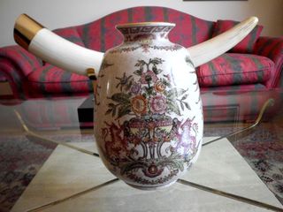 Jarron tibor porcelana chino años 80