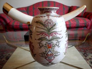 Jarron tibor porcelana chino años 80