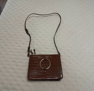 Bolso marron bandolera Mango