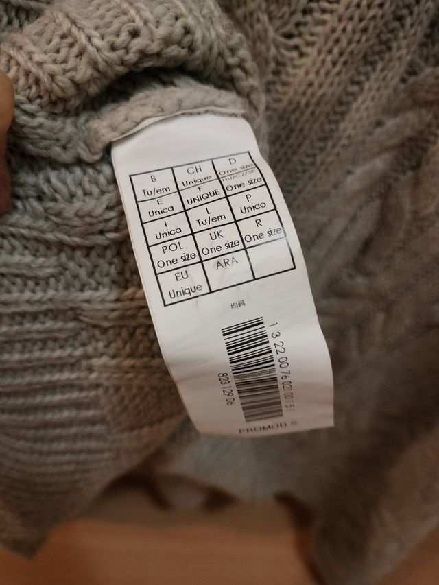 Jersey poncho capa Promod