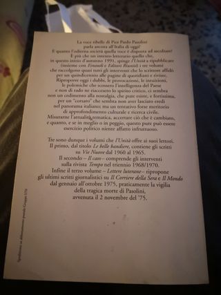 Le belle bandiere di Pasolini 