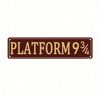 Cartel metal Harry Potter 