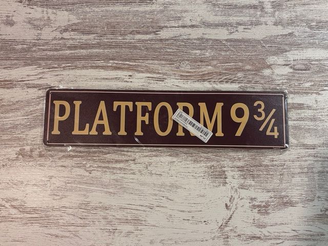 Cartel metal Harry Potter