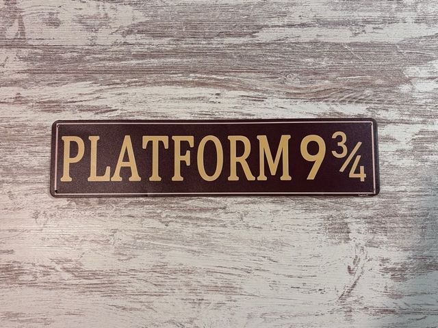 Cartel metal Harry Potter