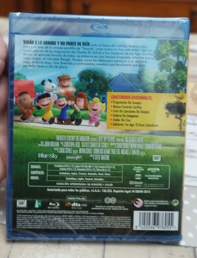 Película Blu-ray sin usar