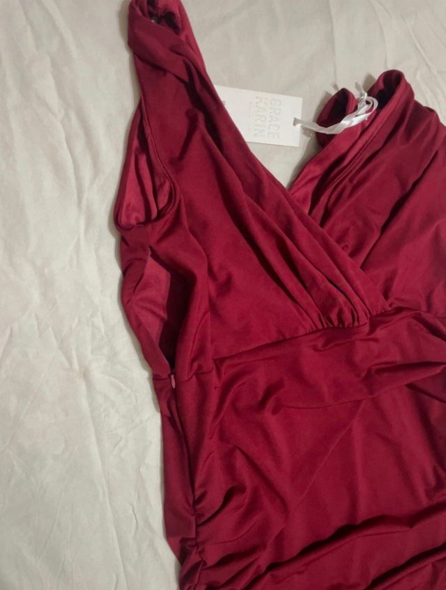 Vestido Burdeos Grace Karin