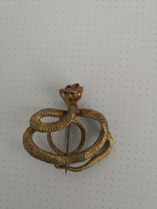 Broche serpientes cobra
