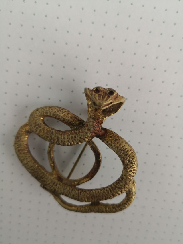 Broche serpientes cobra