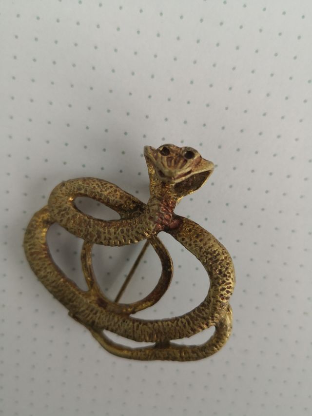 Broche serpientes cobra