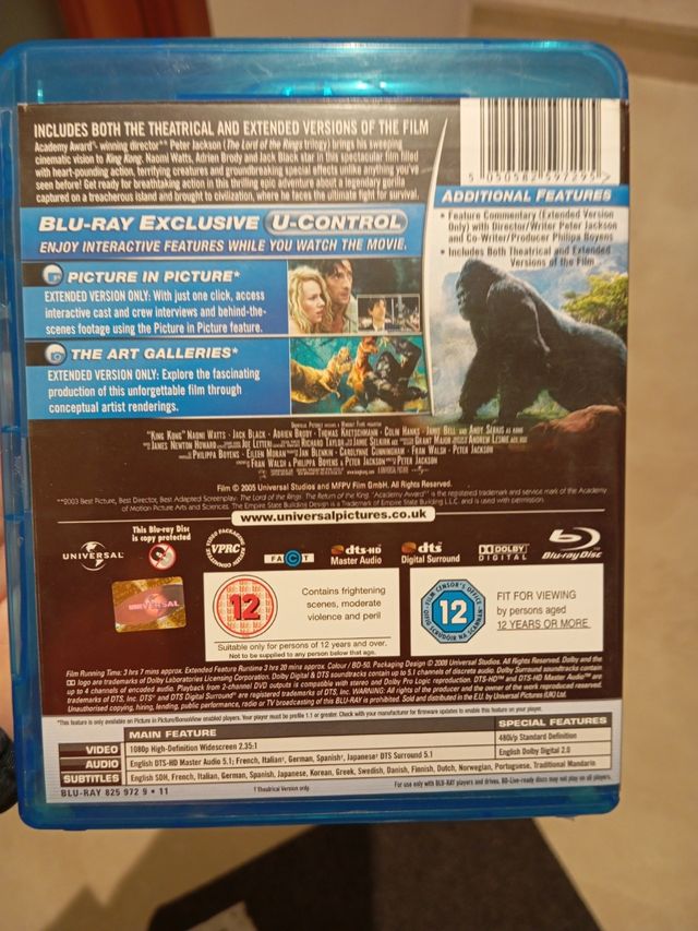 Blu ray King Kong