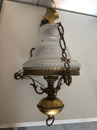 Lampara de techo en bronce