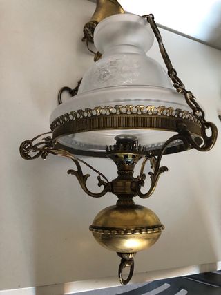 Lampara de techo en bronce