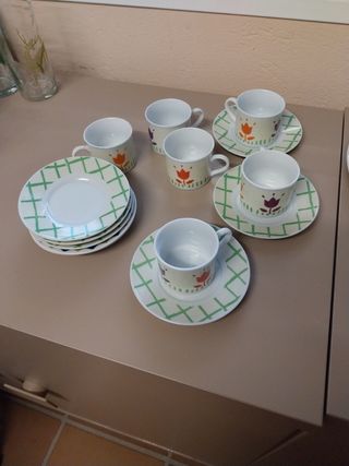 Juego de 6 tazas café 