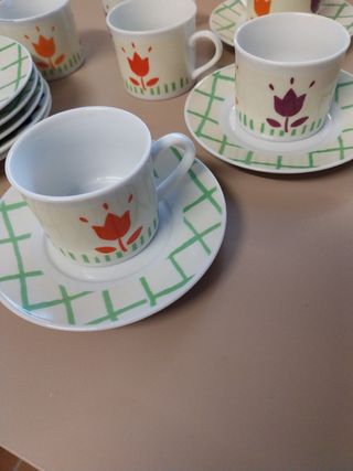 Juego de 6 tazas café 