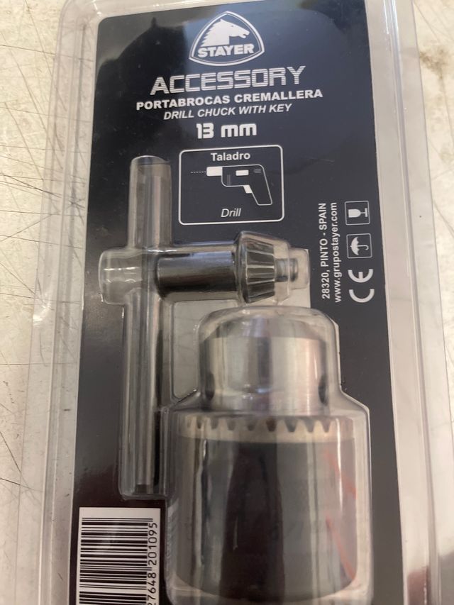 Portabrocas cremallera 13mm