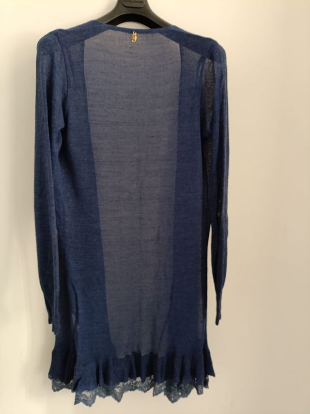 Cardigan leggero con rifinitura in merletto.