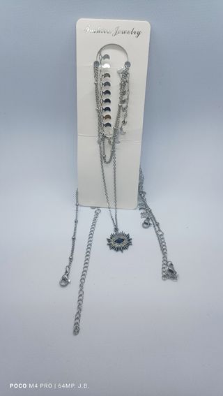 GARGANTILLA ACERO INOXIDABLE OJO VIDA.