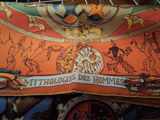 Foulard Hermes grande formato vintage