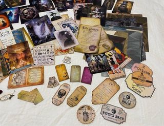 Kit lote 59 papeles junkjournal