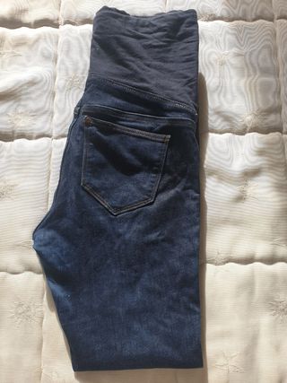Vaqueros premama azules 