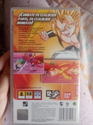 Juego dragón ball Z psp