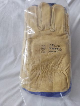 Guante piel trabajo.