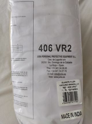 Guante piel trabajo.