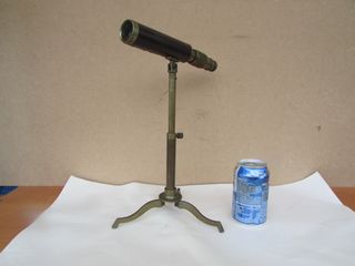 Catalejo antiguo barco trípode bronce monóculo