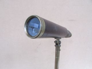 Catalejo antiguo barco trípode bronce monóculo