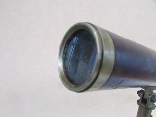 Catalejo antiguo barco trípode bronce monóculo