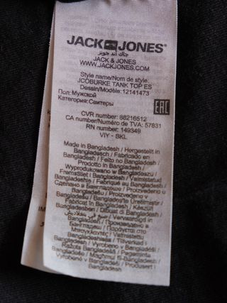 Camiseta tirantes Jack Jones como nueva