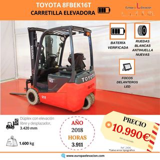 CARRETILLA ELEVADORA ELECTRICA TOYOTA