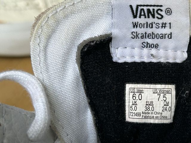 Zapatillas Vans 38 SK8 Hi leather zip