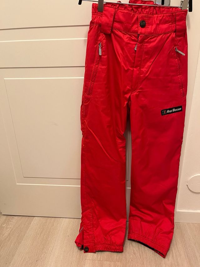 Pantaloni sci ANZI BESSON rossi tg 42