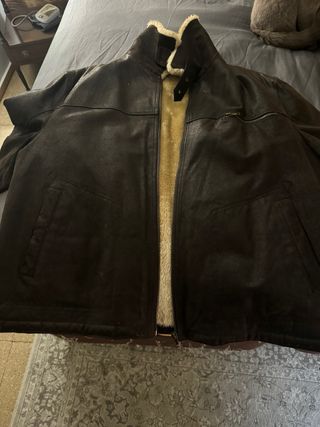 Cazadora aviador piel