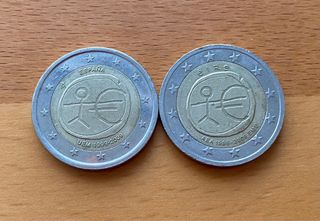 MONEDA CONMEMORATIVA 2€ UEM y AEA 1999-2009