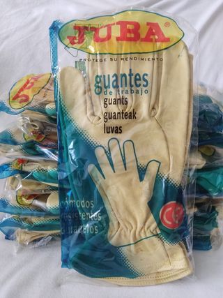 Guante piel trabajo.