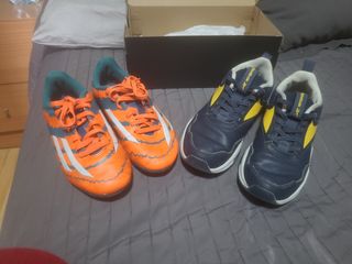 Adidas futbol tacos talla 33 y regalo reebok