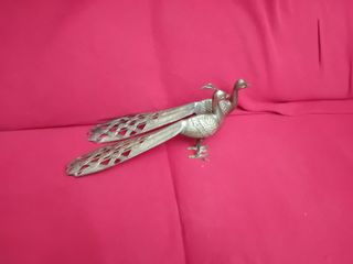 Pareja de pavos reales bronce antiguo oferta