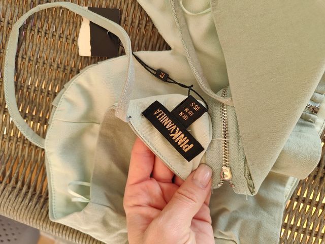 Top corto verde menta