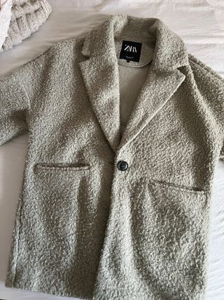 Abrigo borreguito pelo rizado ZARA