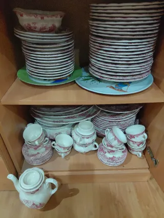 Vajilla Cartuja de Sevilla (Rosa)