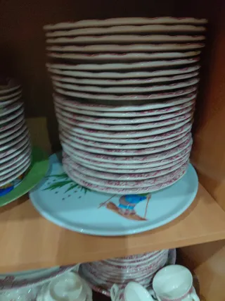 Vajilla Cartuja de Sevilla (Rosa)